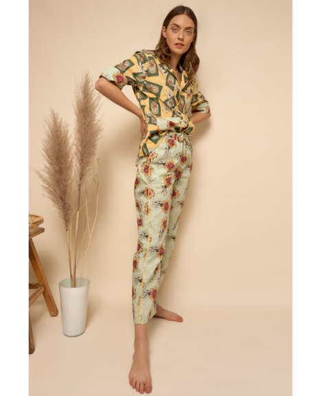Floral Butterfly Printed Fashion Pajamas Women Summer Short Sleeve Shorts  Cool Pajama Set Cotton Home Clothes Pijamas Feminino|Pajama Sets| -  AliExpress